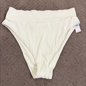 Aerie High-Waisted Ribbed Bikini Bottom